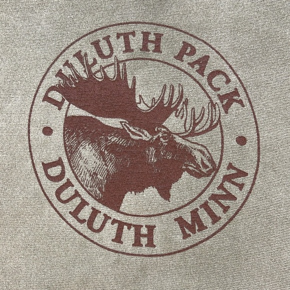 Vintage 90s Duluth Pack Faded Nature Moose Graphic Crewneck Sweatshirt - Picture 6 of 9